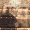 Ashlar slate pattern porch and steps.
Manchester, Md. 
B&G Concrete,LLC