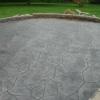 Arizona flagstone patio sidewalk and landing,  
Stampcrete Silver Integral color with Charcoal release, clear seal 9000.
Westminster, Md 21157
B&G Concrete,llc