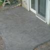 Arizona flagstone patio sidewalk and landing,  
Stampcrete Silver Integral color with Charcoal release, clear seal 9000.
Westminster, Md 21157
B&G Concrete,llc